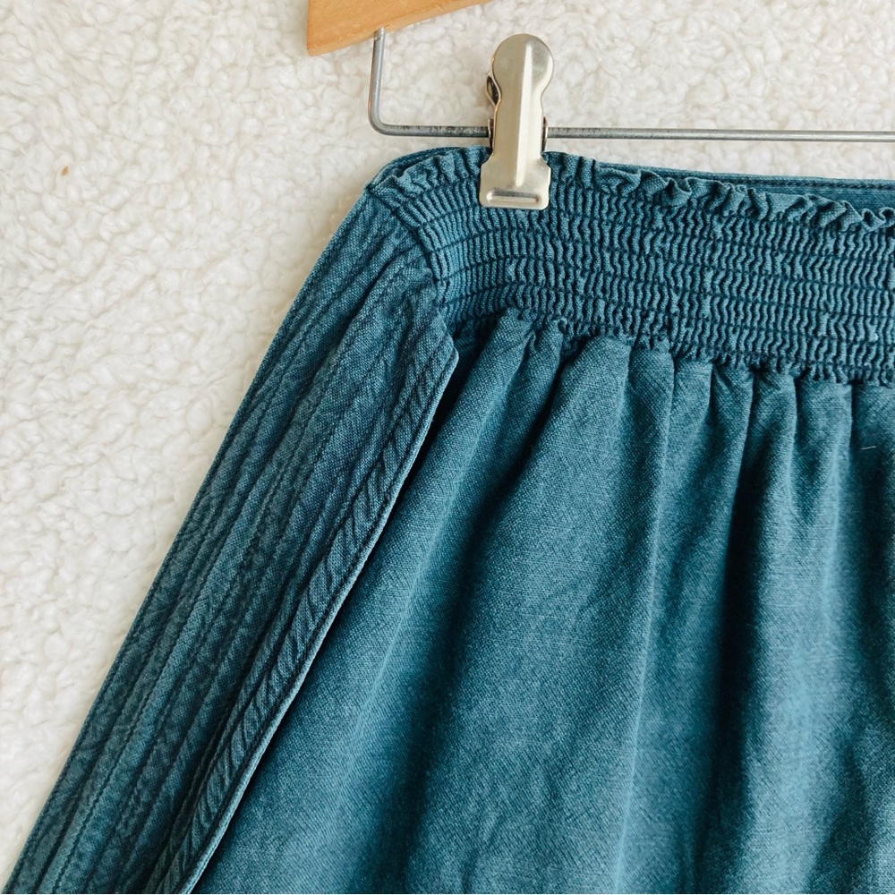 Anthropologie Pilcro Women’s teal Amora Ruffled Mini Skirt, Sz M - Picture 13 of 15